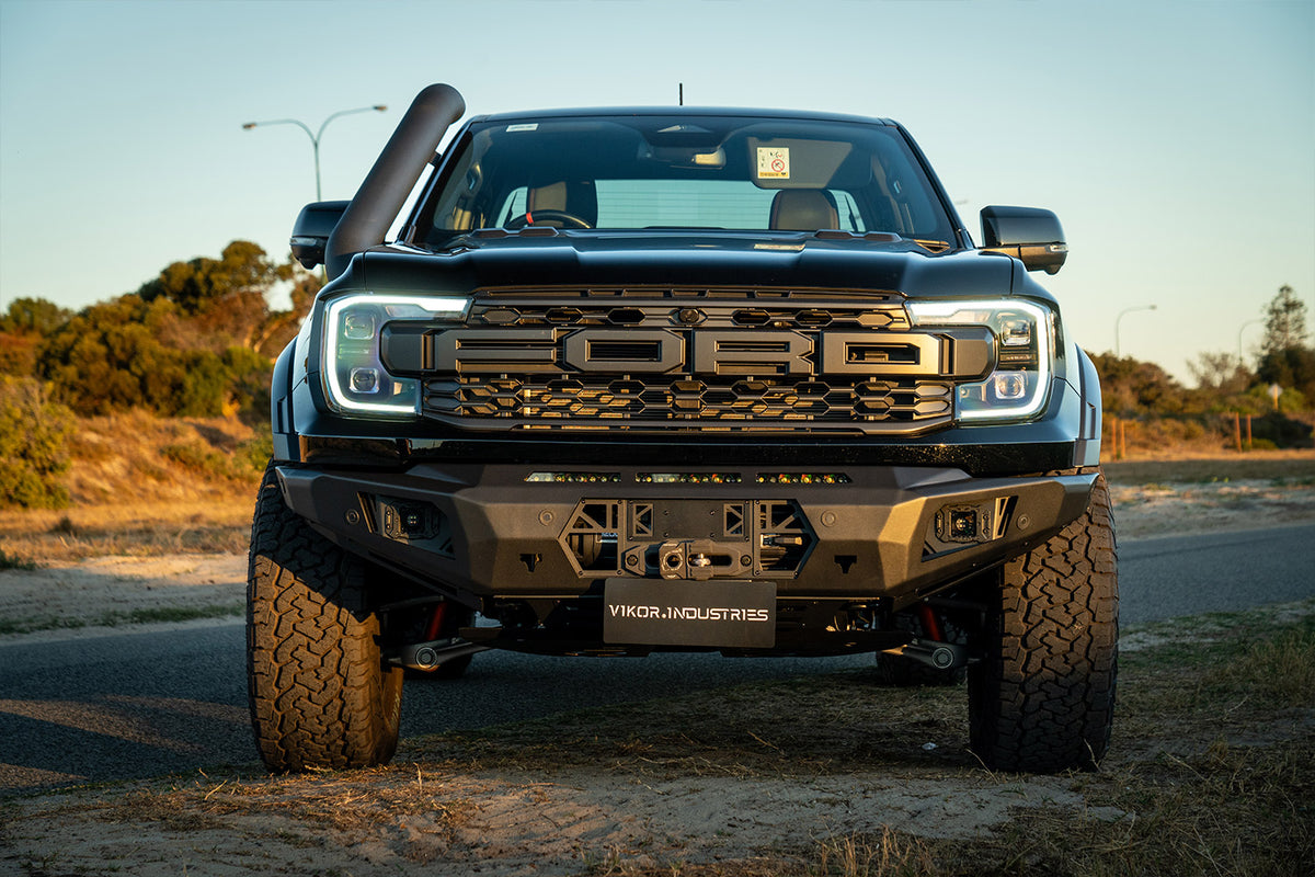 Next-Gen Ford Ranger Raptor Bull Bar | Diablo (No Loop) – VIKOR INDUSTRIES