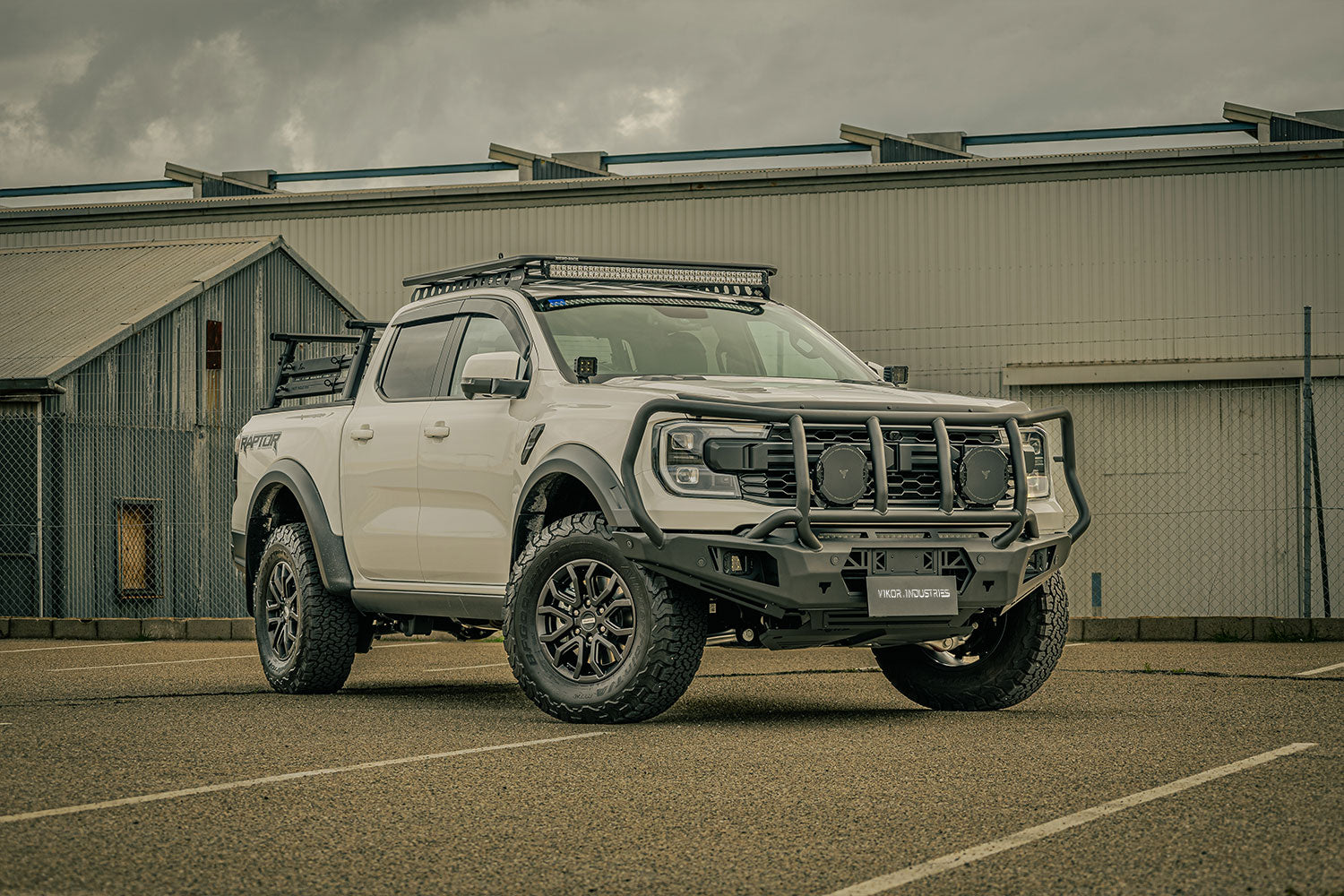 Midnight Raptor Diablo Bull Bar | Next Gen Ford Ranger Raptor Bull Bar (Full Guard ...