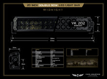 Load image into Gallery viewer, VK202 Midnight LED Light Bar (20&quot; Light Bar - Double Row)
