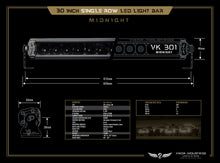 Load image into Gallery viewer, VK301 Midnight LED Light Bar - 30 Inch Light Bar
