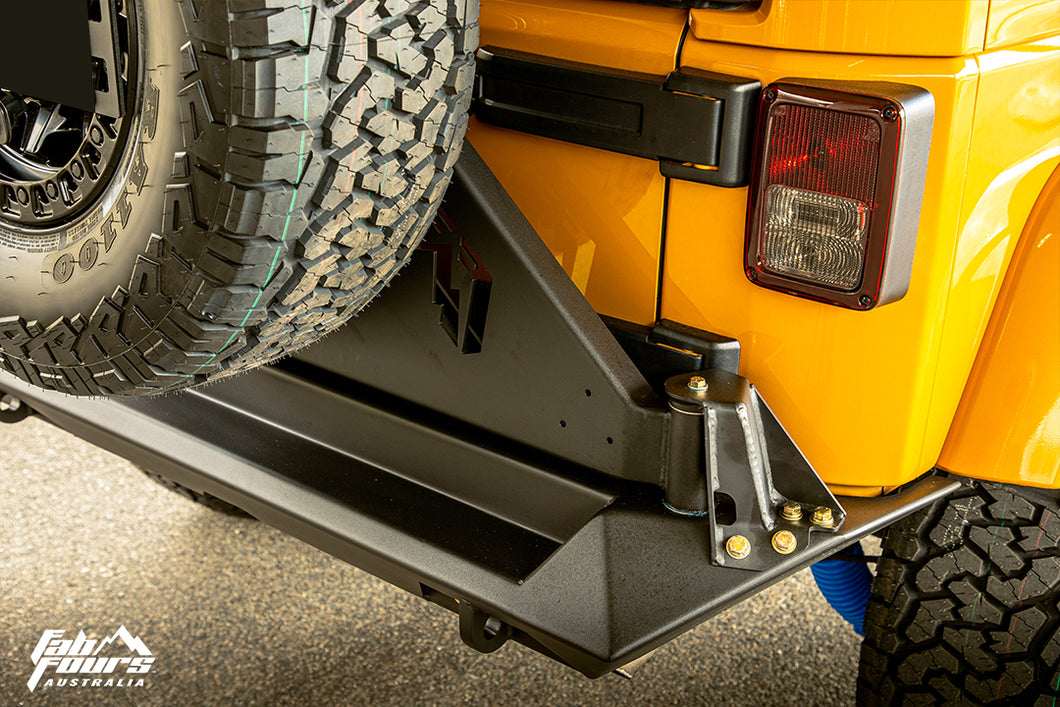 Jeep Wrangler JK Rear Bumper Off-The-Door Tyre Carrier
